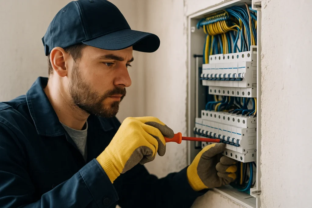 Image for Czym zajmuje się elektryk domowy? Codzienne obowiązki i&nbsp;zarobki